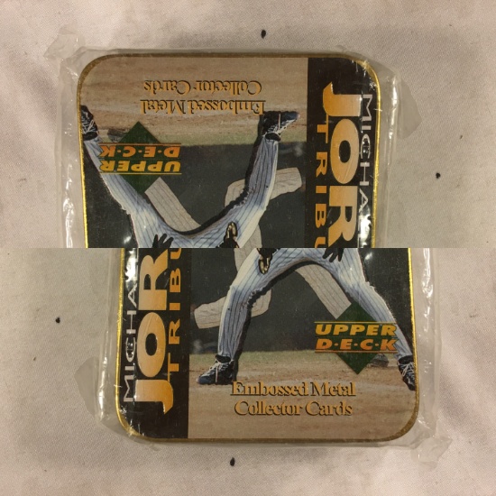 Collector Upper Deck Michael Jordan Tribute Trading Cards in Tin Box