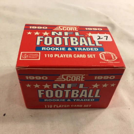Collector Score 1990 NFL Football Rookie & Traded Baseball Cards