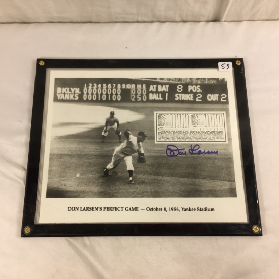 Collector Autograph Don Larsen's Perfect Game -OCT 8 1956 Yankees Signed Photograph