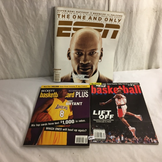 Lot of 4 pcs Collector Assorted Basketball  Magazines