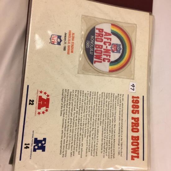 Collector NFL 1985 AFC-NFC Pro Bowl Hawaii Official Patch