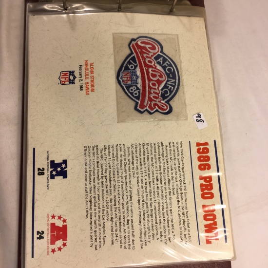 Collector NFL 1986 AFC-NFC Pro Bowl Hawaii Official Patch