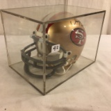 Collector Autographed San Francisco 49ers Jerry Rice Signed Mini Helmet Box: 5.5