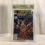 Collector CBCS Marvel Comics The Infinity Gauntlet #1 Graded 8.5 Newstand Edition Comic Book