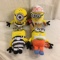 Lot of 4 Pieces Collector NWT Minions Soft Plush Size: 7