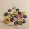 Lot of 19 Pcs Collector Loose Buttons Assorted - See Pictures