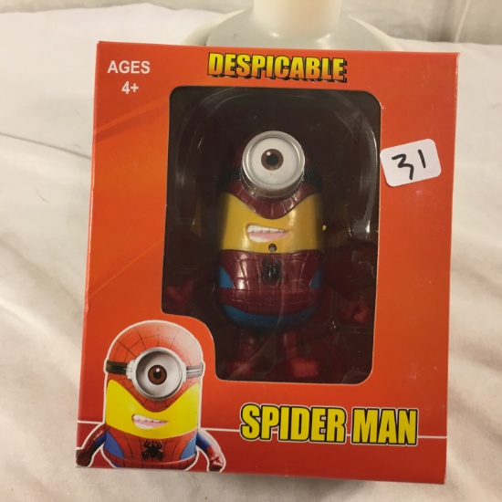 NIB Collector Super Warior Despicable Super- Heroes Action Figure "Spider-man" 5.5"T Box