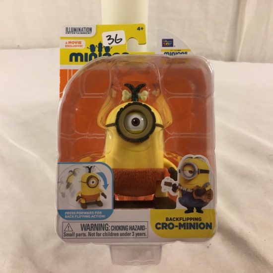 NIP Collector Illumination Minions Action Figure Backglipping Cro-Minion Size:4"tall