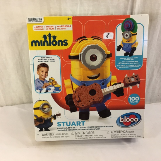 NIB Collector Illumination Minions Bloco SUART Foam Building Set 100 Pcs Box Size: 10x11"