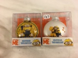 Lot of 2 Pieces Collector New Minions Despicable Me Christmas Ornaments