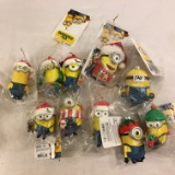 Lot of 10 Pieces Collector NWT Minion Christmas Ornaments Size: 3-4