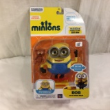 NIB Illumination Ent. Minions Poseable Deluxe Atcion Figure Bob With Teddy Baer 6-7