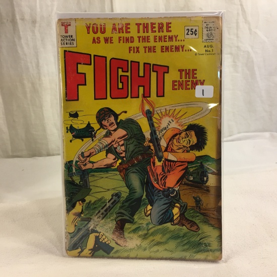 Collector Vintage Tower Action Series Comics You are There Figt The Enemy No.1 Cimic Book