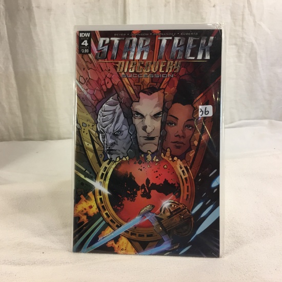Collector IDW Comics Star Trek Discovery Succession Issue #4 Cover -A Comic Book