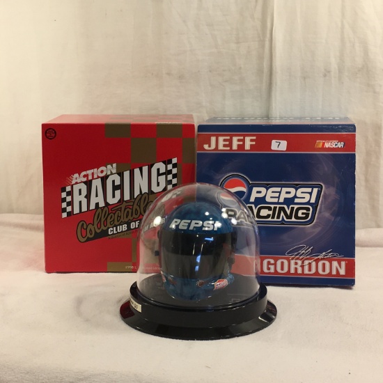 COLLECTOR DIECAST NASCAR CAR AND HELMETS