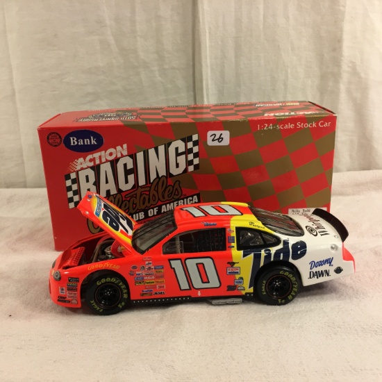 Collector Nascar Action Racing Ricky Rudd #10 Tide 1998 Ford Taurus 1:24 Scale Ltd. Coin Bank Car