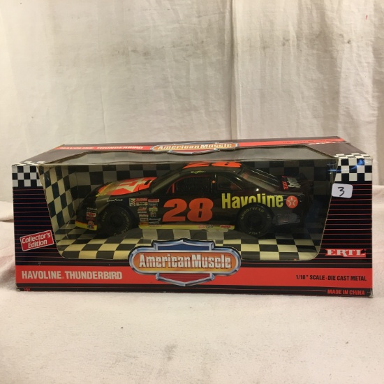 Collector ERTL American Muscle Havoline Thunderbird #28 1/18" Scale Die Cast Metal Car