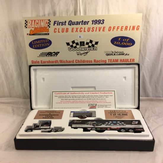 Racing Collectables First Quarter 1993 Club Dale Earnhardt/Richard Childress Racing Team Hauler