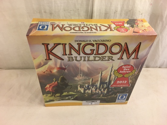 New Sealed in Box Queen Games Kingdom Builder Spiel Des Johres 2012 Board Game Box Size: 11.5x11.5"