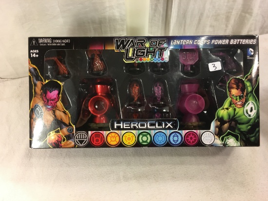 Collector 2014 Wizkids/Neca Heroclix DC, Comics War Of Light Lantern Coprs Power Batteries 14x7"
