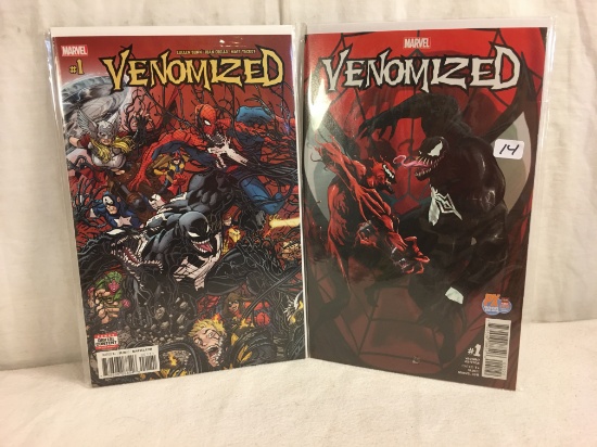 Lot of 2 Pcs Collector Marvel Comics Venomized #1 Comic Books