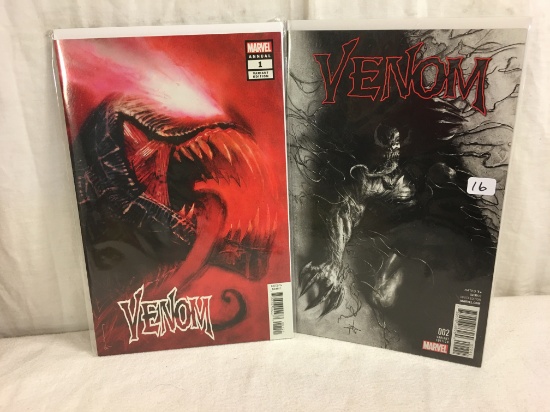 Lot of 2 Pcs Collector Marvel Comics Venom No.1.2. Variant Edition Comic Books