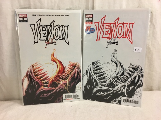 Lot of 2 Pcs Collector Marvel Comics Venom No.3.3. Variant Edition Comic Books