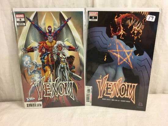 Lot of 2 Pcs Collector Marvel Comics Venom No.8.8. Variant Edition Comic Books