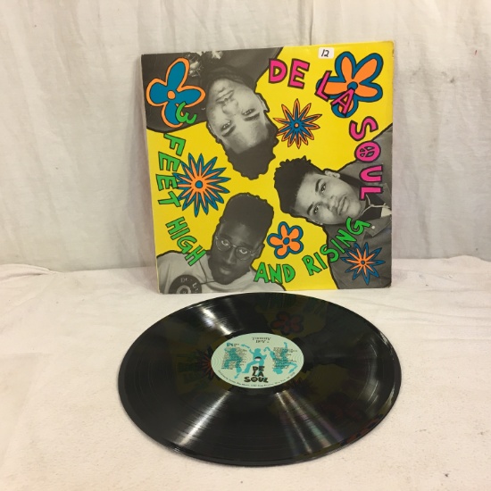 Collector Vintage 1989 Tommy Boy Music De La Soul 3 Feet High and Rising Vinyl Record Album