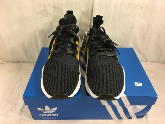 New Men's Shoe Adidas EQT Support MID ADV PK CQ2999 Color: Black W/Yellow Stripe Size:11