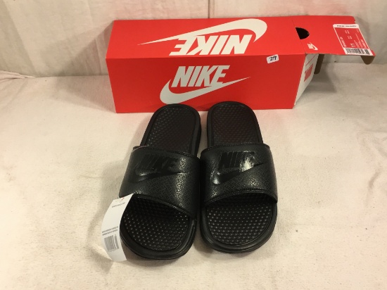 New Men's Slide Sandals  Benassi JDI Nike Color Black Size:11 US - See Photos