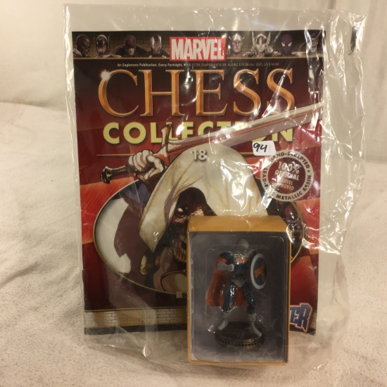 New Collector Marvel Chess Collection #18 Black Pawn Taskmaster 3.5/8"Tall
