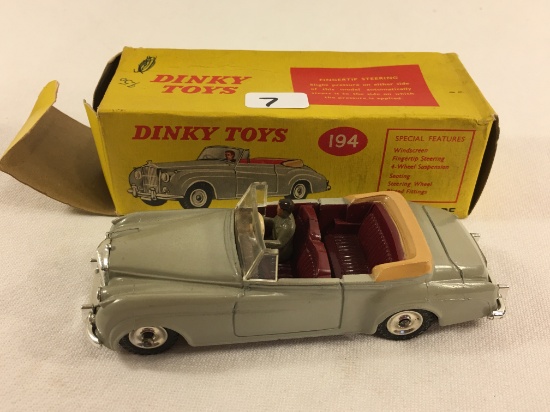 Collector Vintage Dinky Toys No.194 Bentley S2 Made in England With Original Box - see Photos