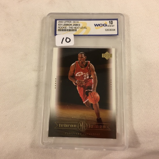 Collector 2003 Upper Deck #24 Lebron James The Next Level Basketball Card WCG 10 GEM-MT