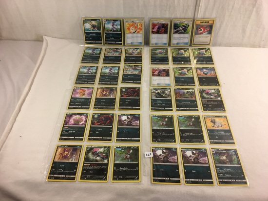 Collector Loose Pokemon Card 4- Sheets of 36 Cards - See Pictures