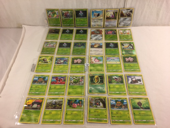 Collector Loose Pokemon Card 4- Sheets of 36 Cards - See Pictures