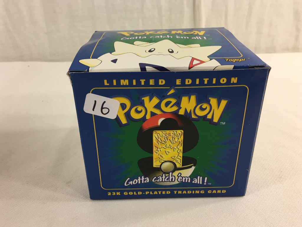 Collector 1998 Nintendo Limted Edition Pokemon 23K-Gold Plated Trading card  "Togepi" | Art, Antiques & Collectibles Collectibles Trading Cards | Online  Auctions | Proxibid