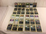 Collector Loose Pokemon Card 4- Sheets of 36 Cards - See Pictures