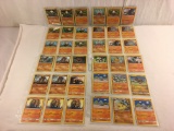 Collector Loose Pokemon Card 4- Sheets of 36 Cards - See Pictures