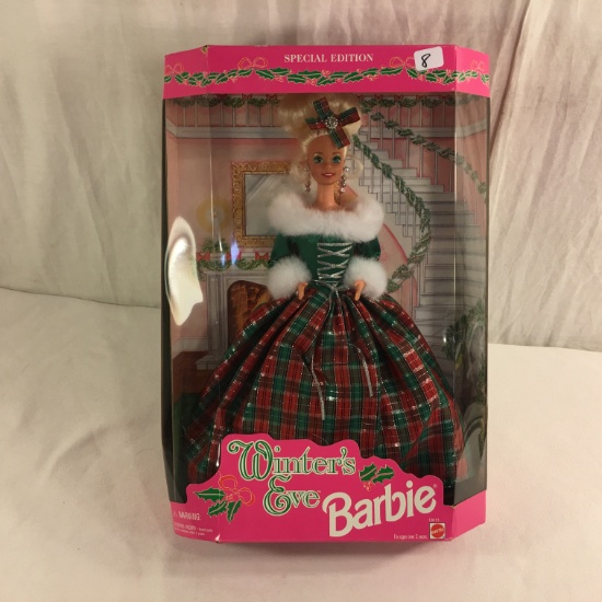 Collector Special Edition Winter's Eve Barbie Mattel 13.5"tall Box