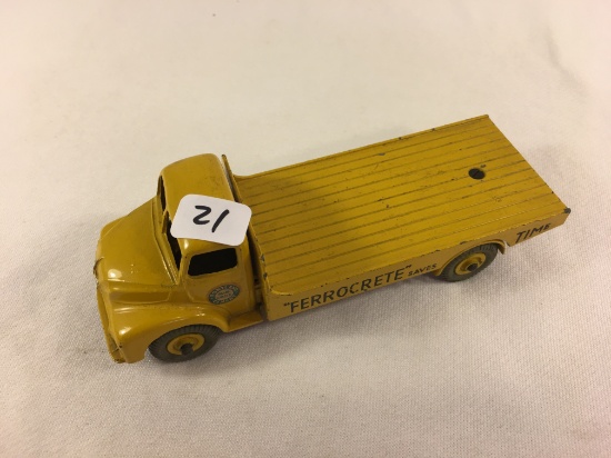 Collector Vintage Dinky Toys Leyland Comet Ferrorcrete Yellow Trailer-Truck 5.5/8" Long