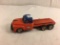 Collector Vintage Tin Trailer Truck Orange /Blue Color Size: 7