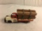 Collector Vintage Lumber Tin Truck with Loaded wood Size: 8