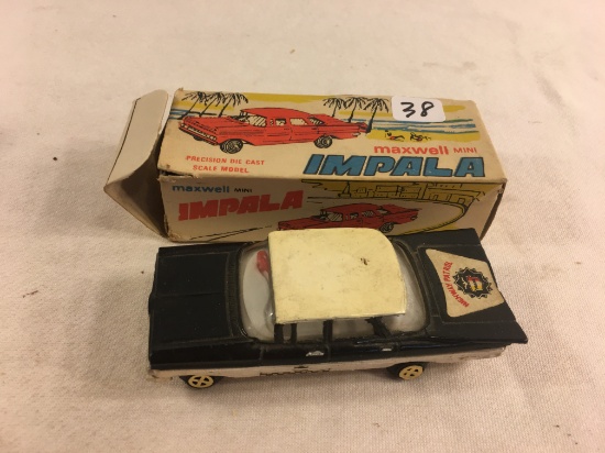 Collector Vintage Maxwell Mini Impala Highway Patrol Prescision Die Cast Scale Model No.558