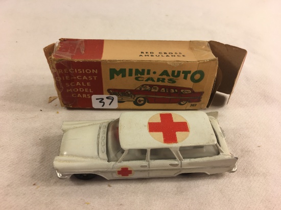 Collector Vintage Mini-Auto Cars  Prescision Die-cast Scale Model Cars  Red Cross Ambulance #307