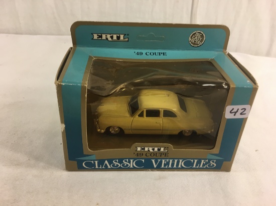 Collector ERTL Die-Cast Metal Classic Vehicle '49 Coupe Yellow Color 1:43 Scale DieCast Metal Toy Ca