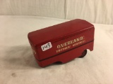 Collector Vintage Overland Freight Service Red Trailer Size: 5.1/4