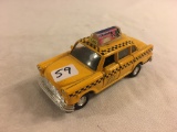 Collector Yellow Taxi Cab  Welcome NY 1/43 Scale DieCast Metal & Plastic Car