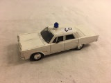 Collector Vintage  White Police Car 1:43 Scale DieCast Metal Car