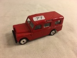 Collector Burango  Land Rover Scale 1/47 Made in Italy Red Color DieCast & Plastic Parts